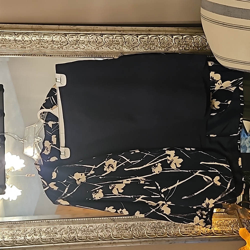 J.Jill Ponte Pencil Skirt Navy Small